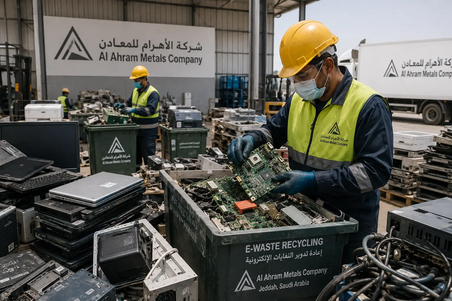 Electronic waste ready for recycling
